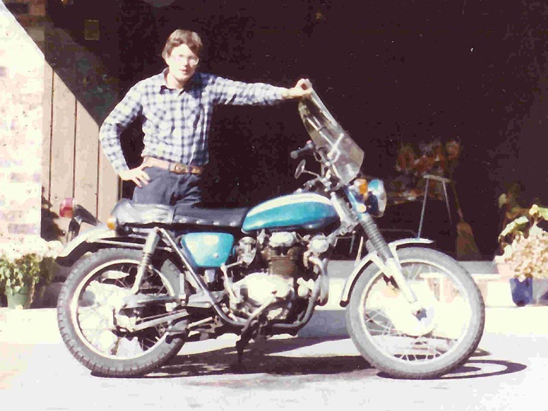 My first set of wheels ignoring the moped 1970 Honda CL350 Motorcyle