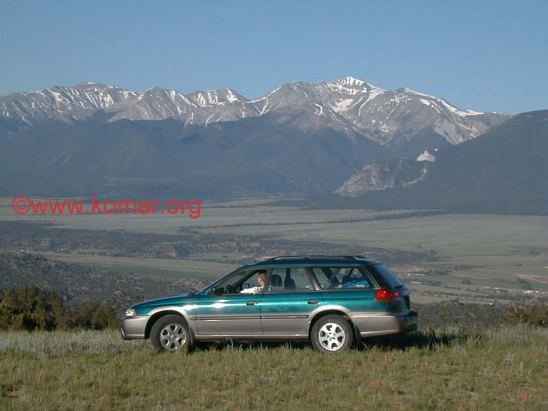 1998 subaru outback 14'ers mountains
