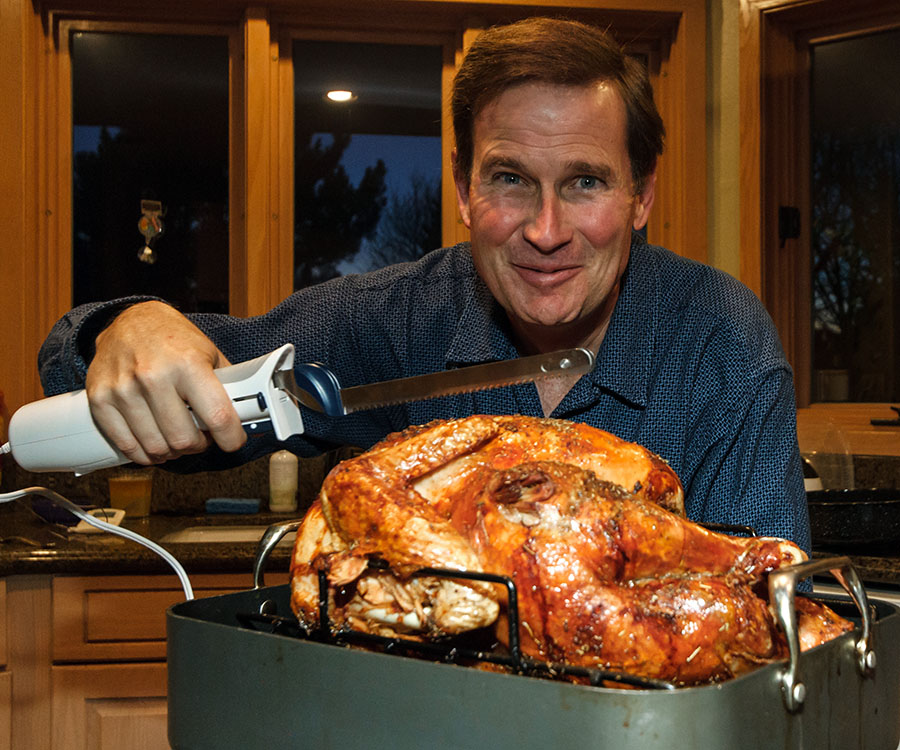 thanksgiving turkey outa oven