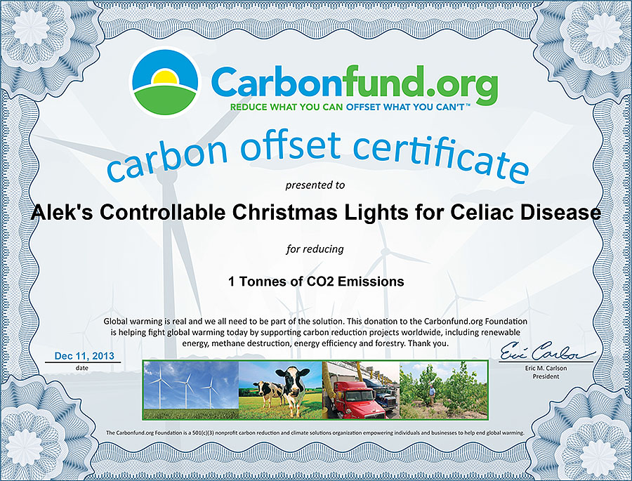 christmas carbonfund donation