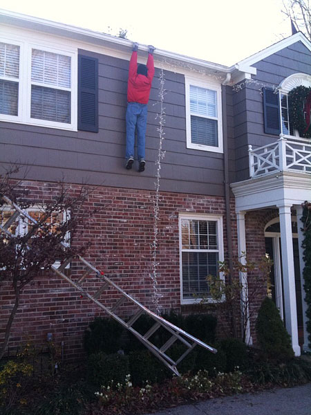 funny christmas lights picture ladder, Funny Christmas Lights Story