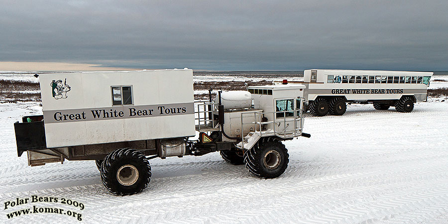 churchill polar bear tundra lodge re-supply vehicle