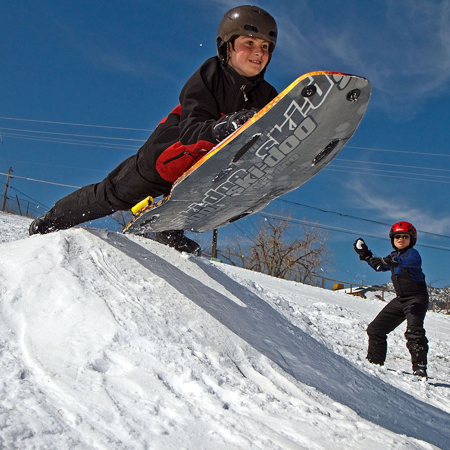 sledding b