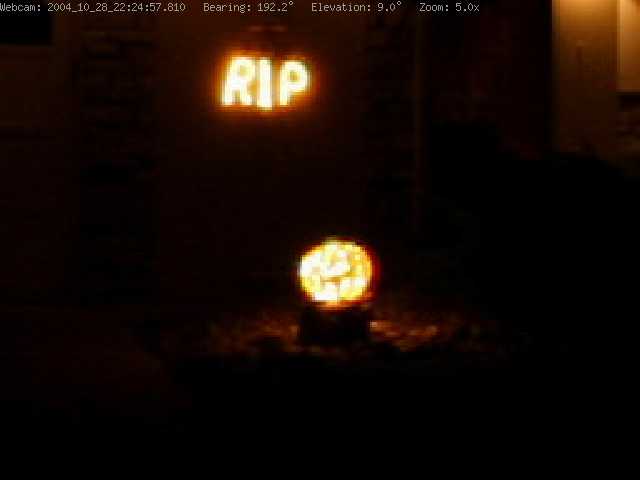 halloween webcam pumpkin