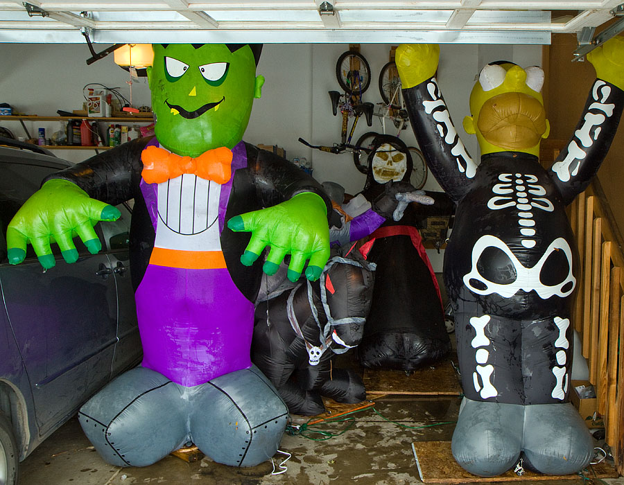 halloween inflatable dry out