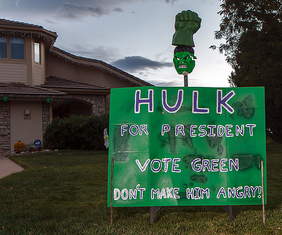 halloween hulk for president