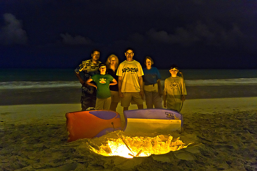 kailua hawaii beach fire