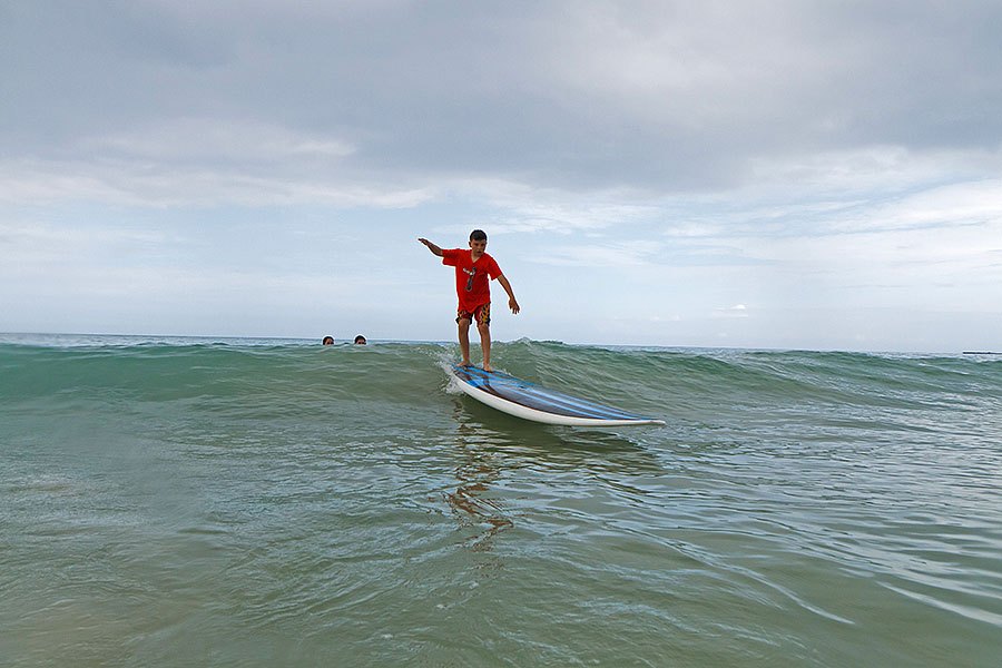Kyle Surfing