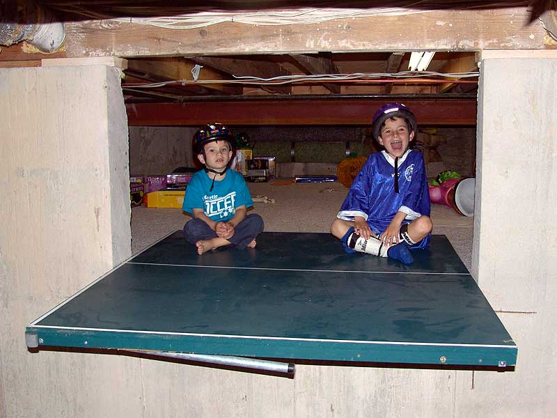 ping pong table boys