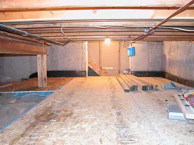 Basement Crawl Space - FINALLY finished!