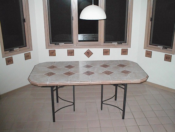 ceramic tile kitchen table