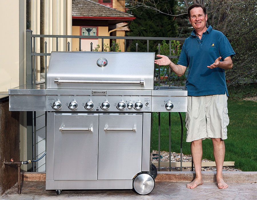 Kitchenaid gas bbq top