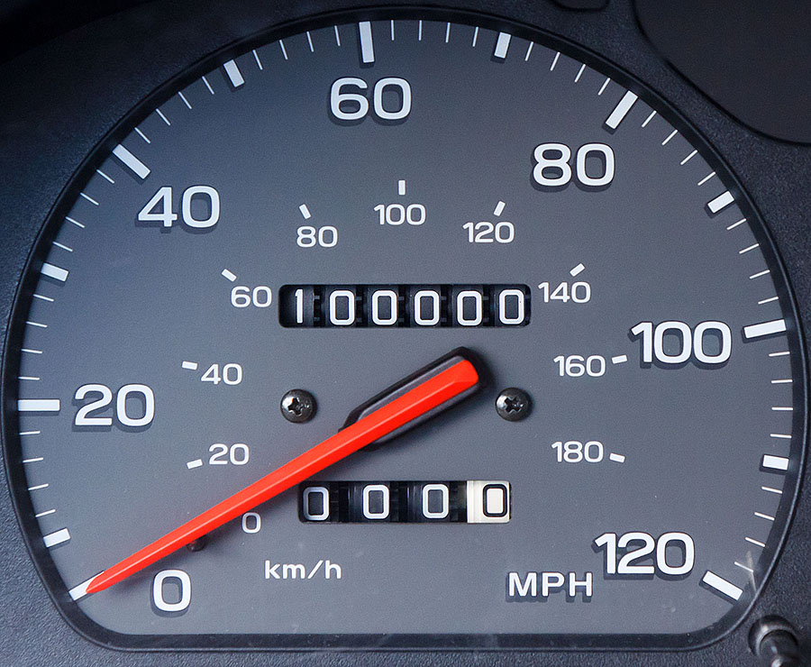 1998 subaru outback clicks over 100,000 miles