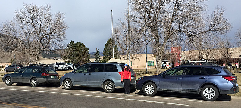 three cars boulder flatirons 3