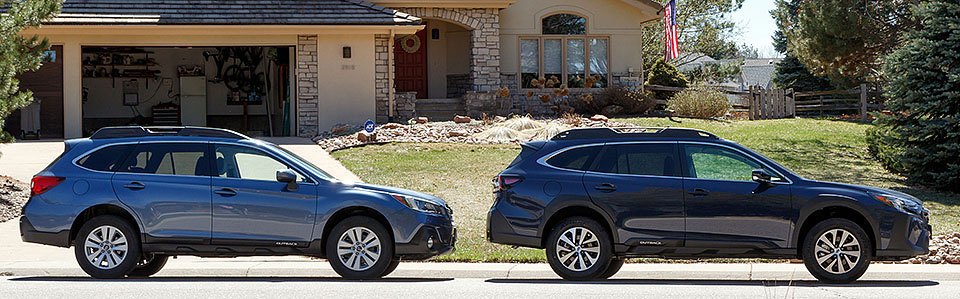 2024 subaru outback across street