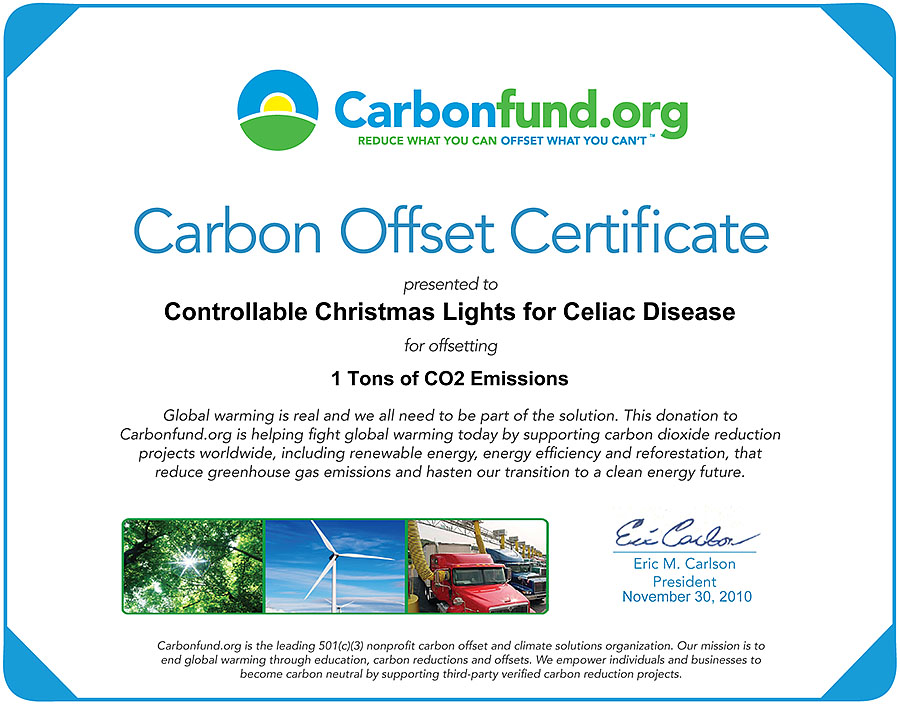 carbon certificate