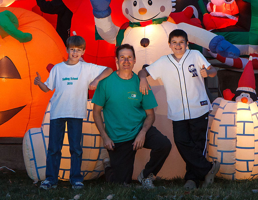 christmas inflatables closeup 1