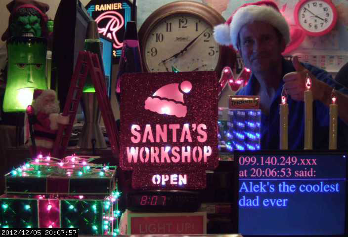 christmas webcam3 santa's workshop 12/5