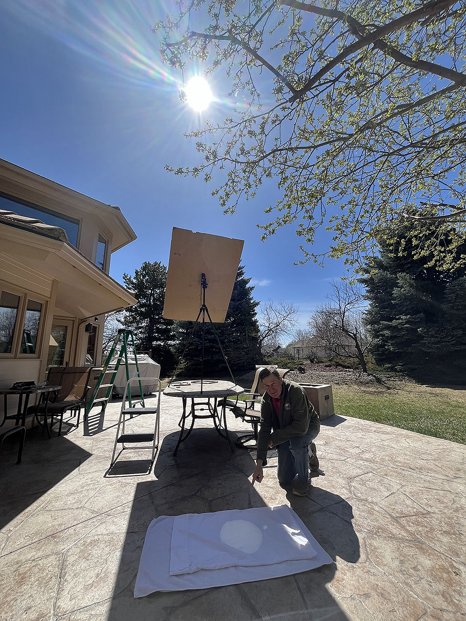 2024 partial solar eclipse boulder colorado setup