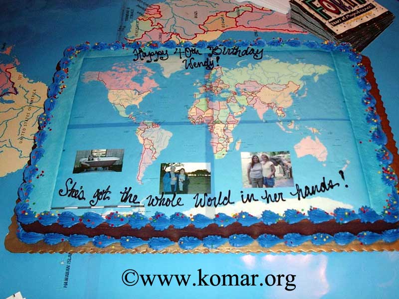 world birthday cake