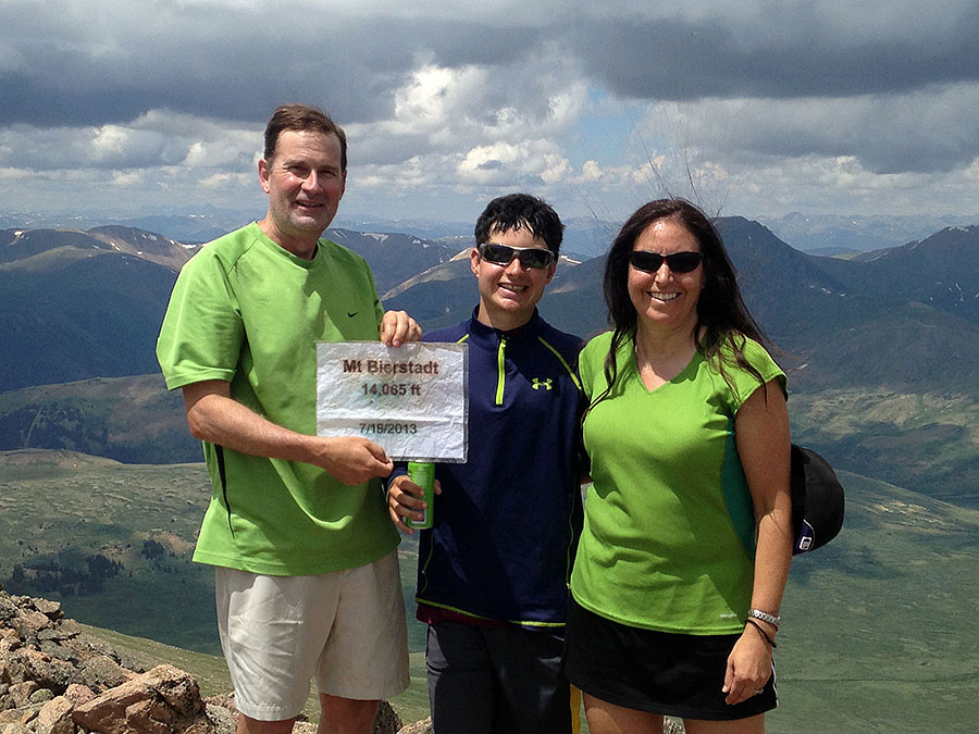 alek 50th birthday party  mount bierstadt summit 2