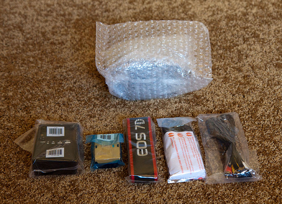 canon 7d amazon contents wrapped