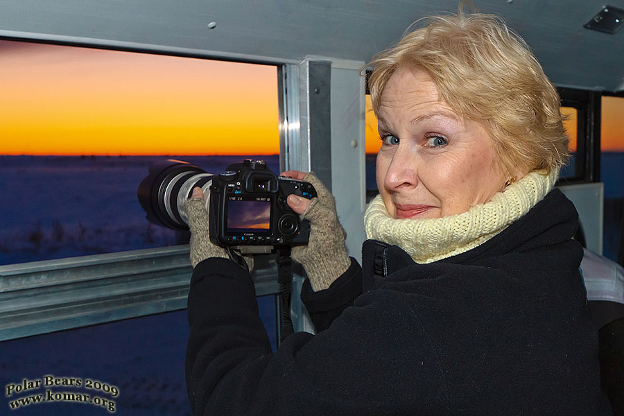 churchill polar rover tundra lodge sunset