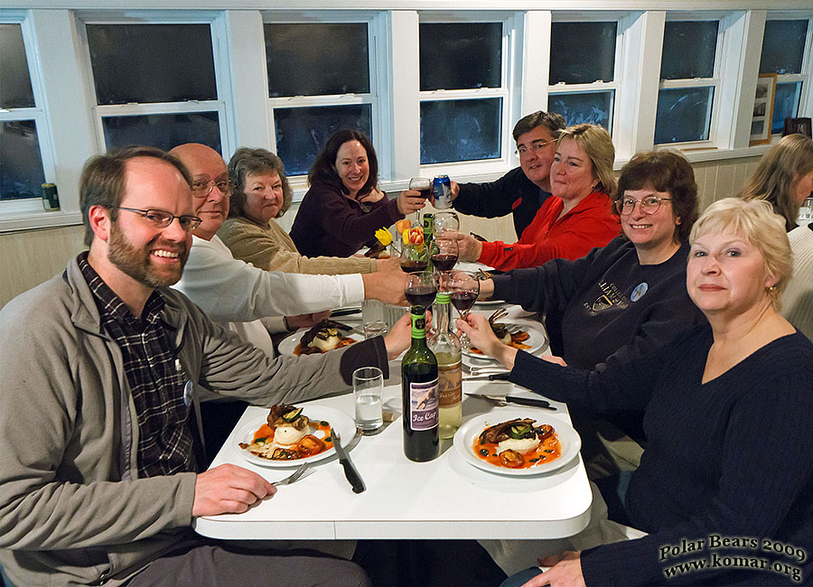 churchill tundra lodge fine meal