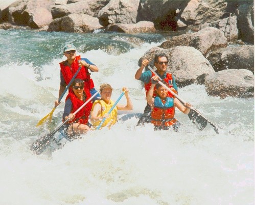 rafting shot