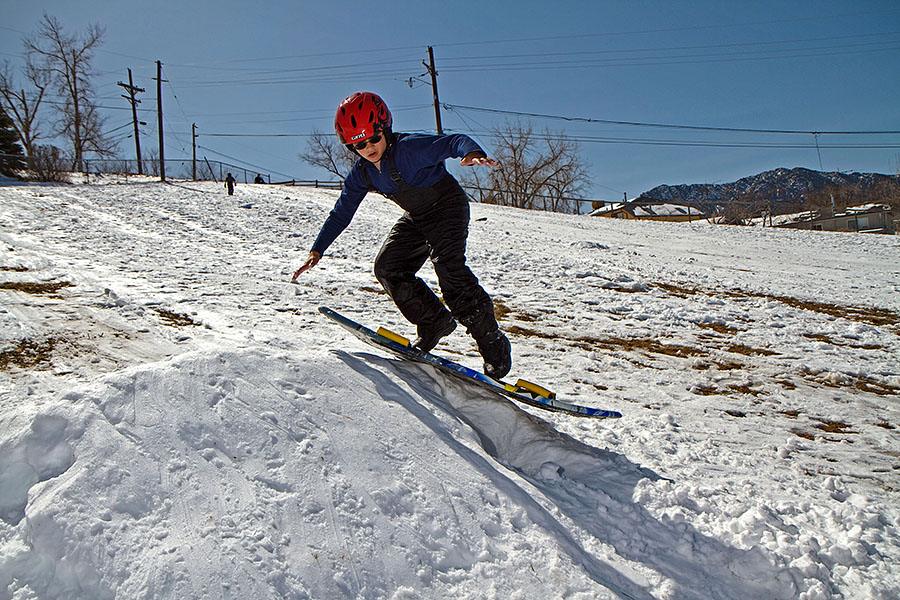 sledding p