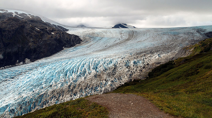 harding icefield hike Exit Glacier top