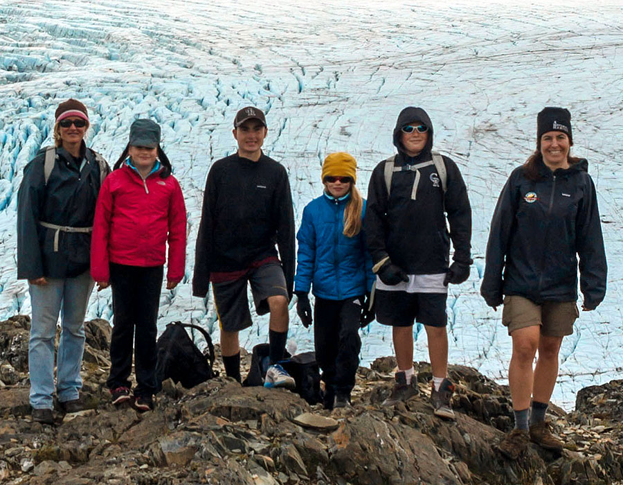 harding icefield hike panoramic