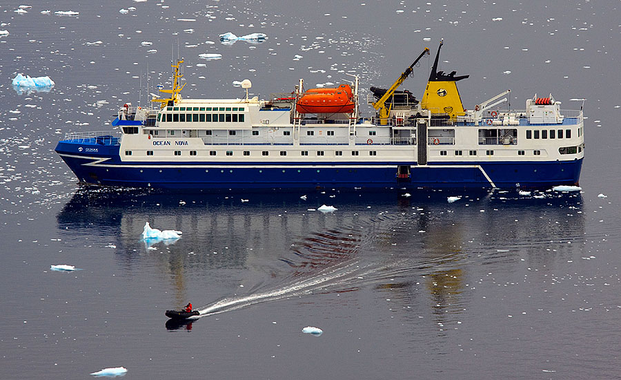 Ocean Nova in Neko Harbor antarctica