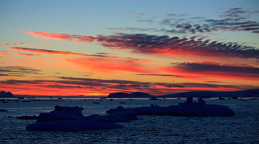 antarctica sunrise h