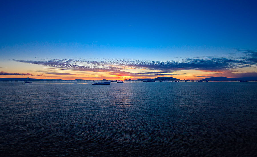 antarctica before after sunrise