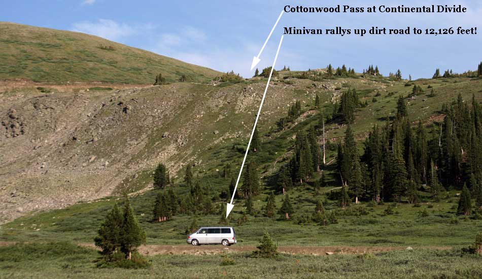 cottonwood pass minivan