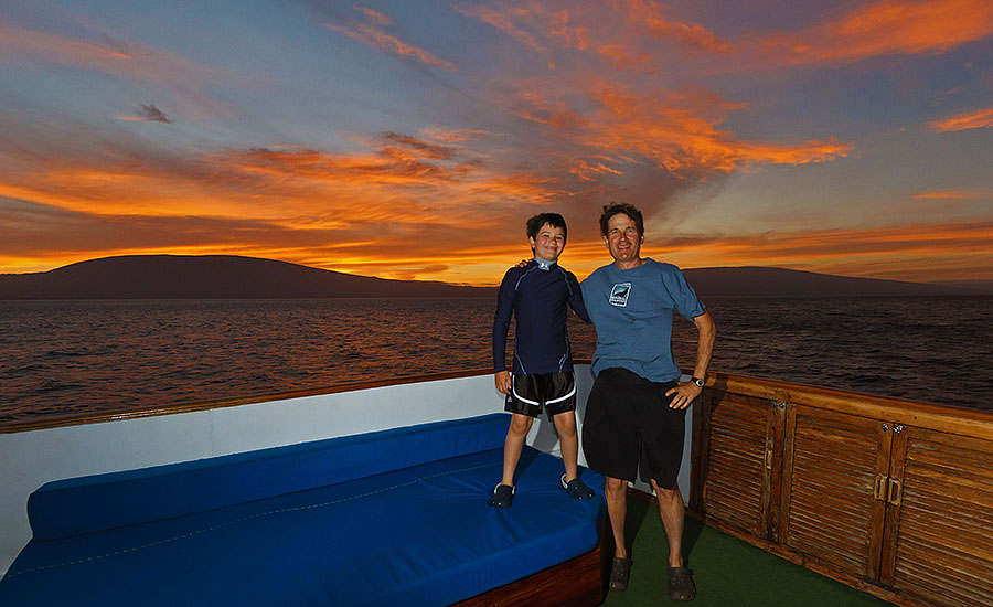 galapagos islands Fernandina sunrise