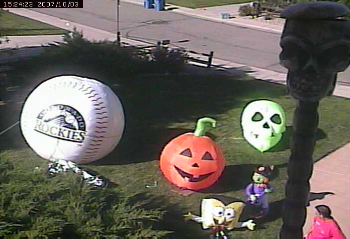 front yard halloween