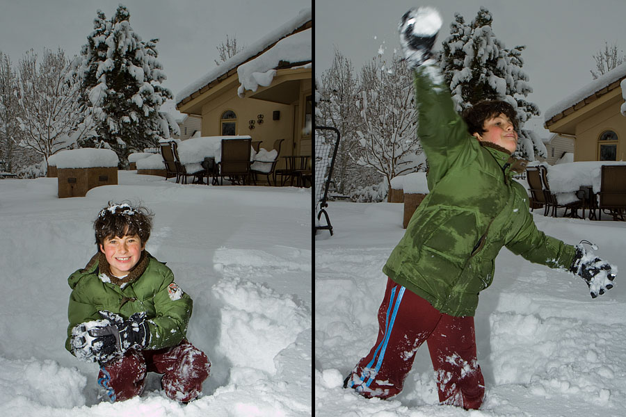 halloween snowball fight