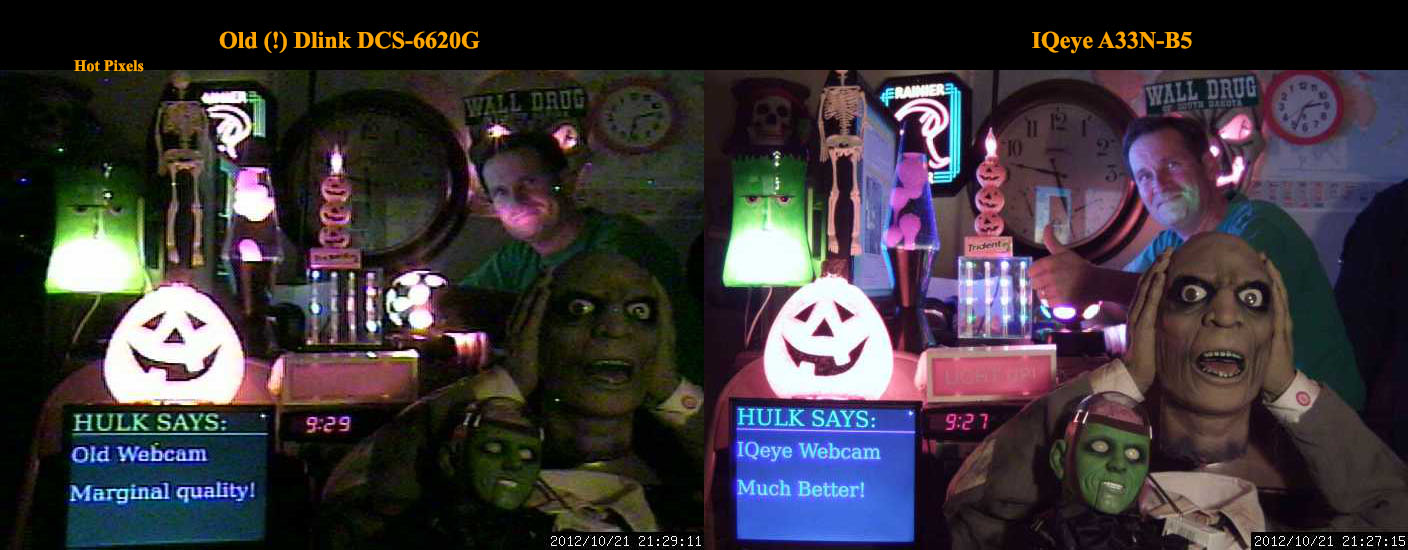 halloween webcam comparison