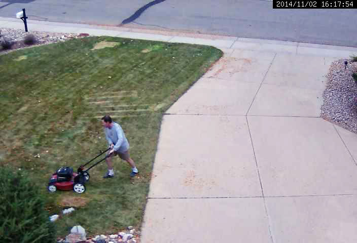 halloween mow lawn