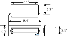 outdoor lights dimensions