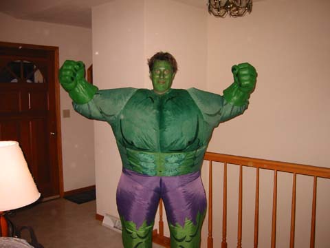 Tim's hulk costume