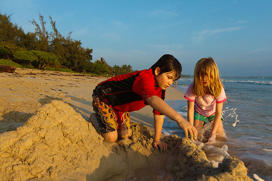 kailua hawaii sand castle