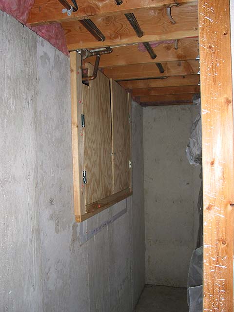 cutting concrete basement walls