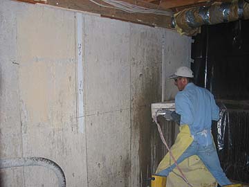 cutting concrete walls