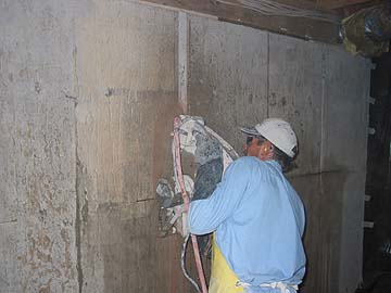 cutting concrete walls