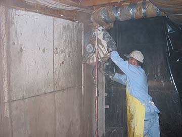 cutting concrete walls