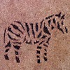 zebra mosaic tile