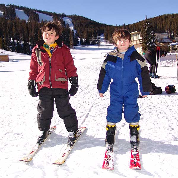 boys at Eldora Colorad